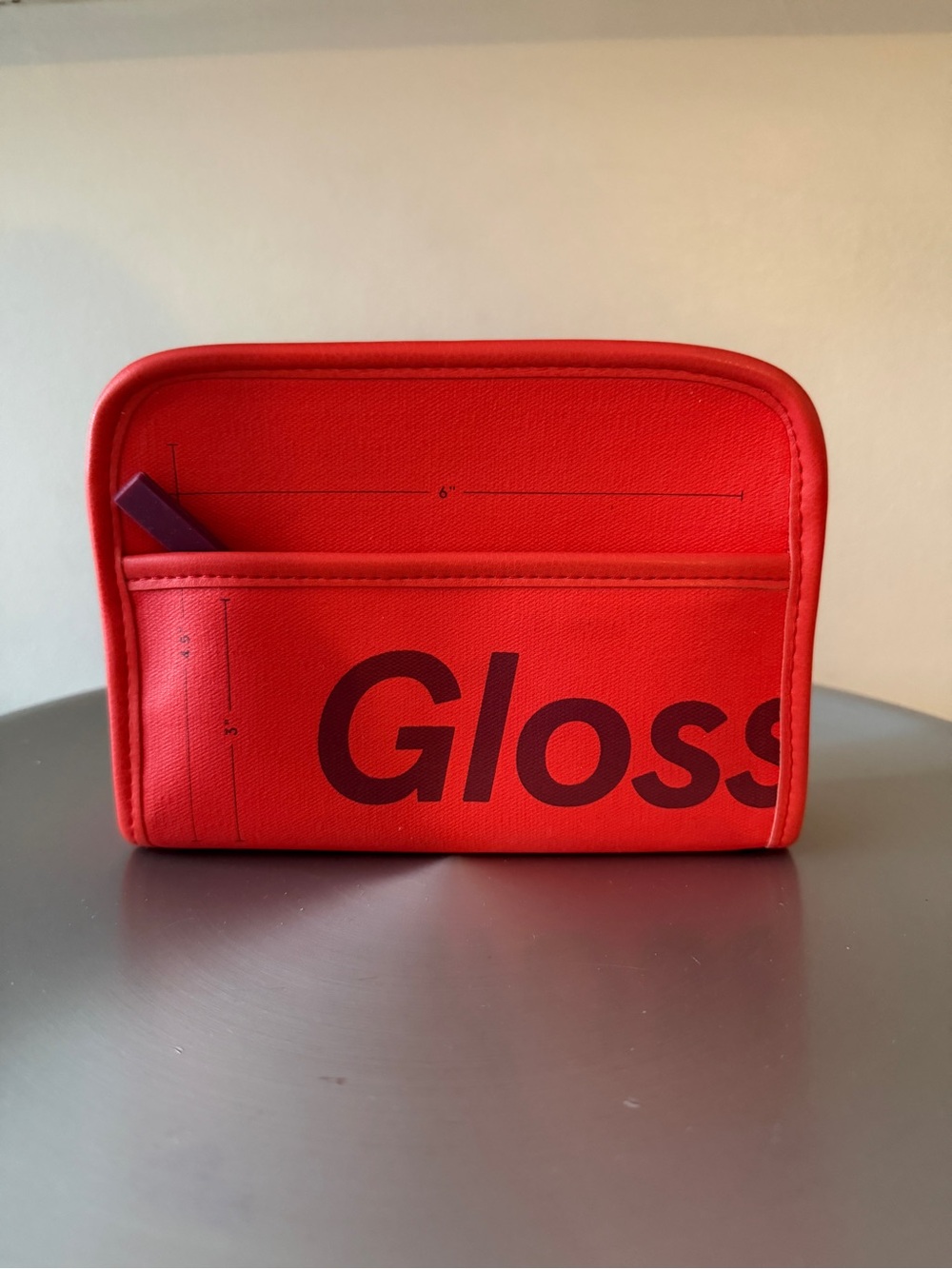 Glossier Mini Beauty Bag Red